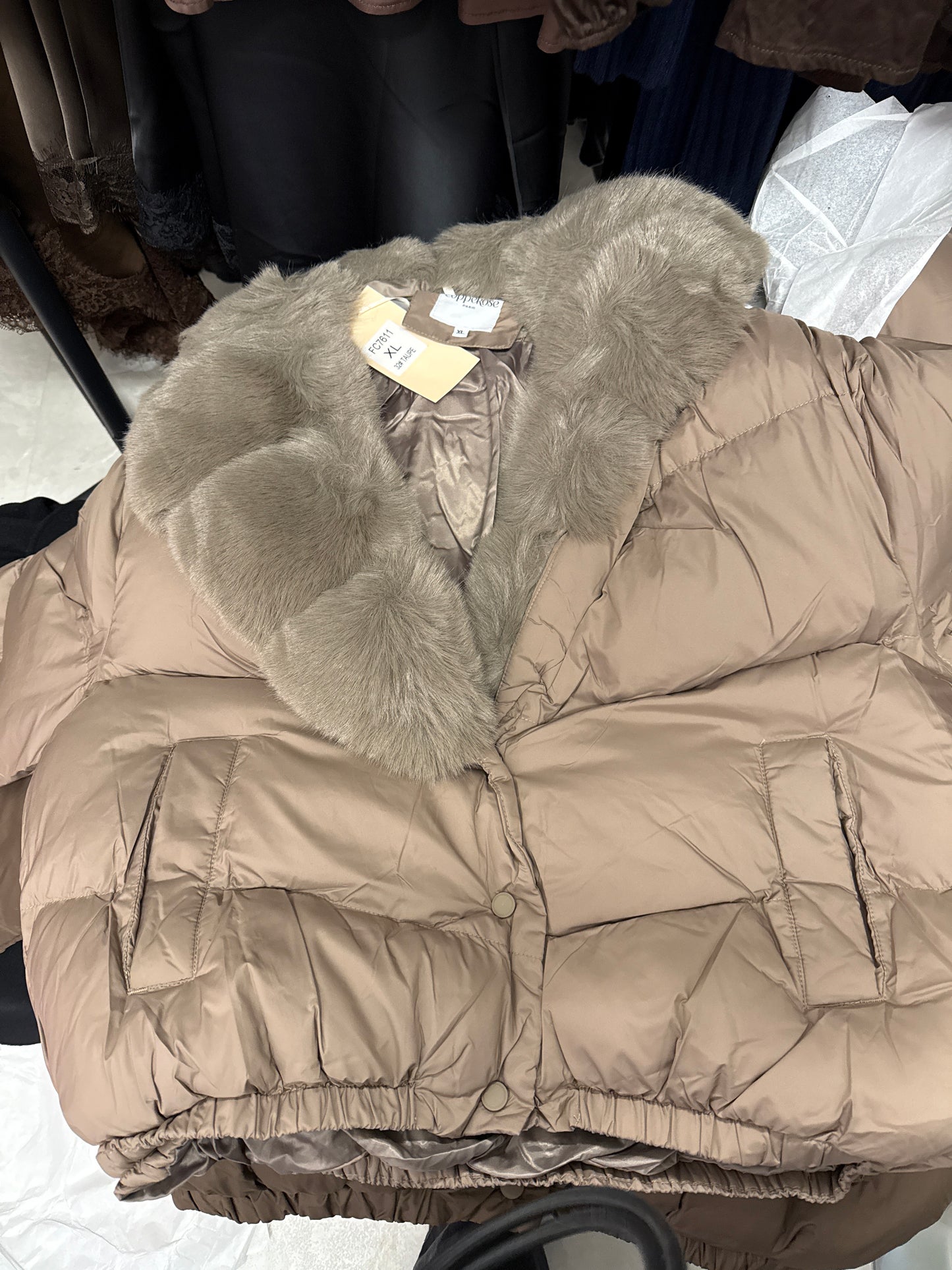 Jacke Bomber mit Fell