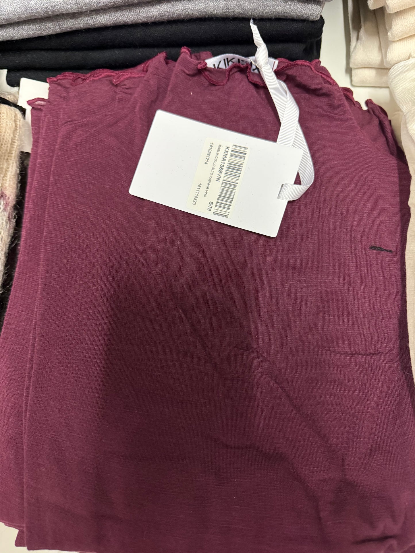 Longshirt Maglia Kragen