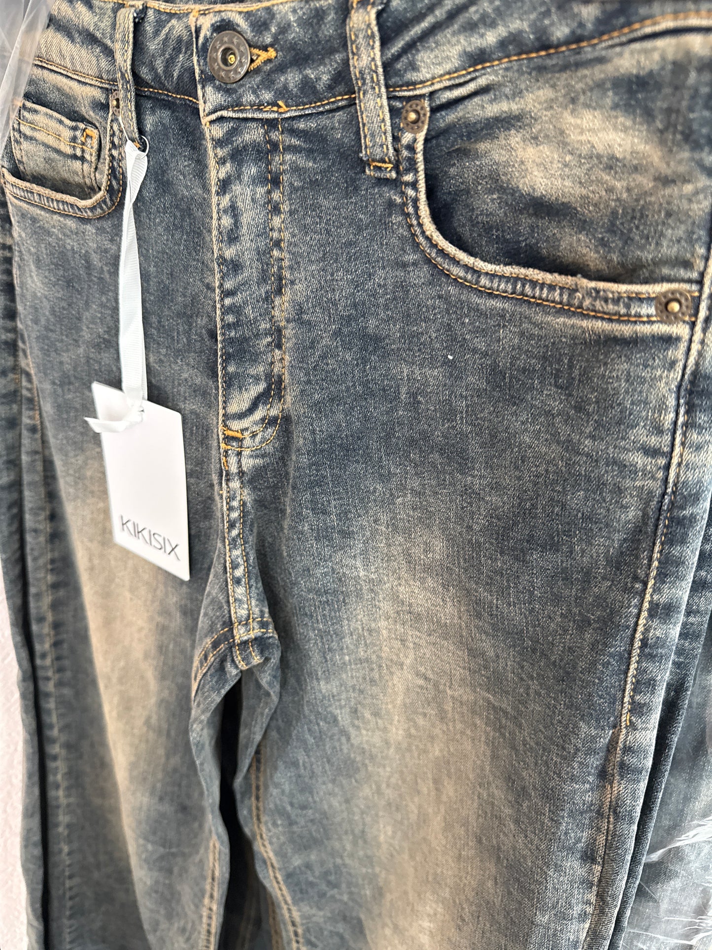 Jeans dritto tela comfort