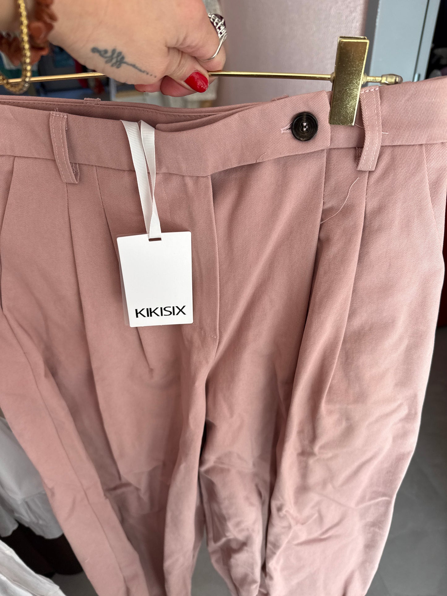 Pantalone in cotone con ripresa - Hose