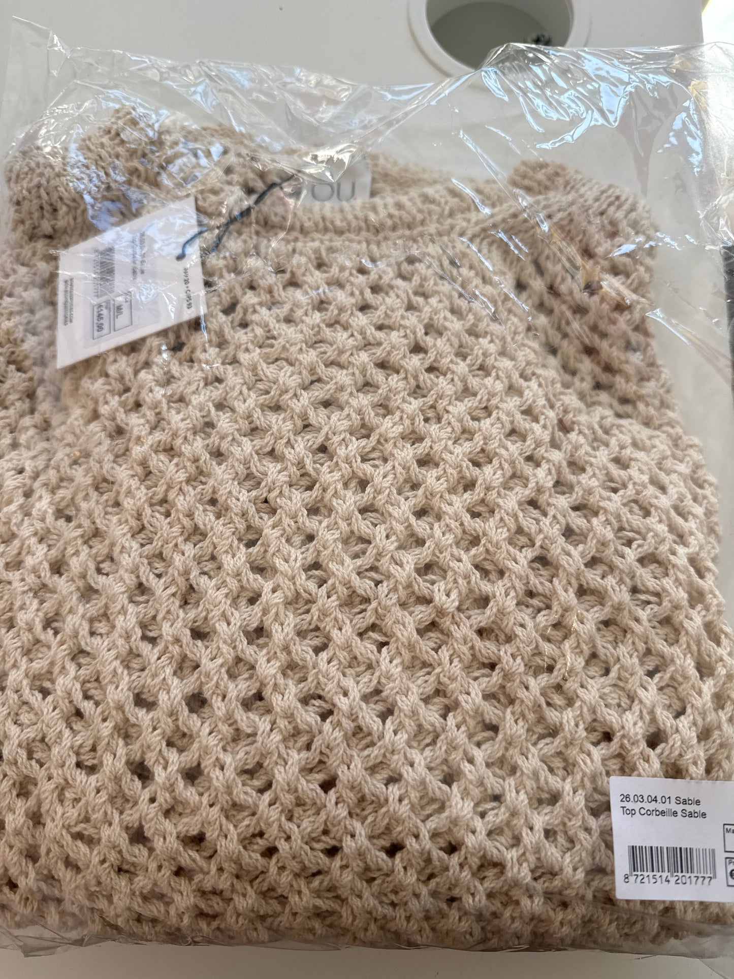 Top Corbeille sable