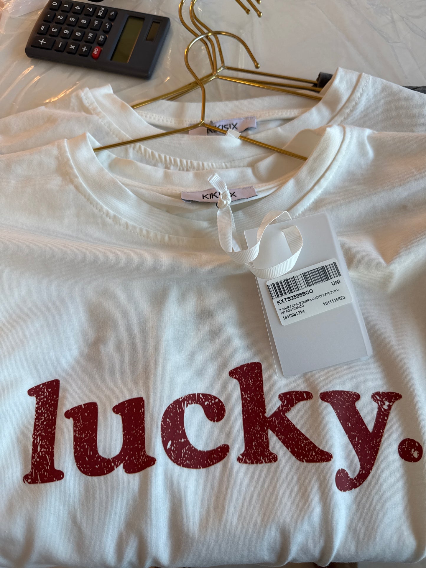 T-Shirt con stampa lucky