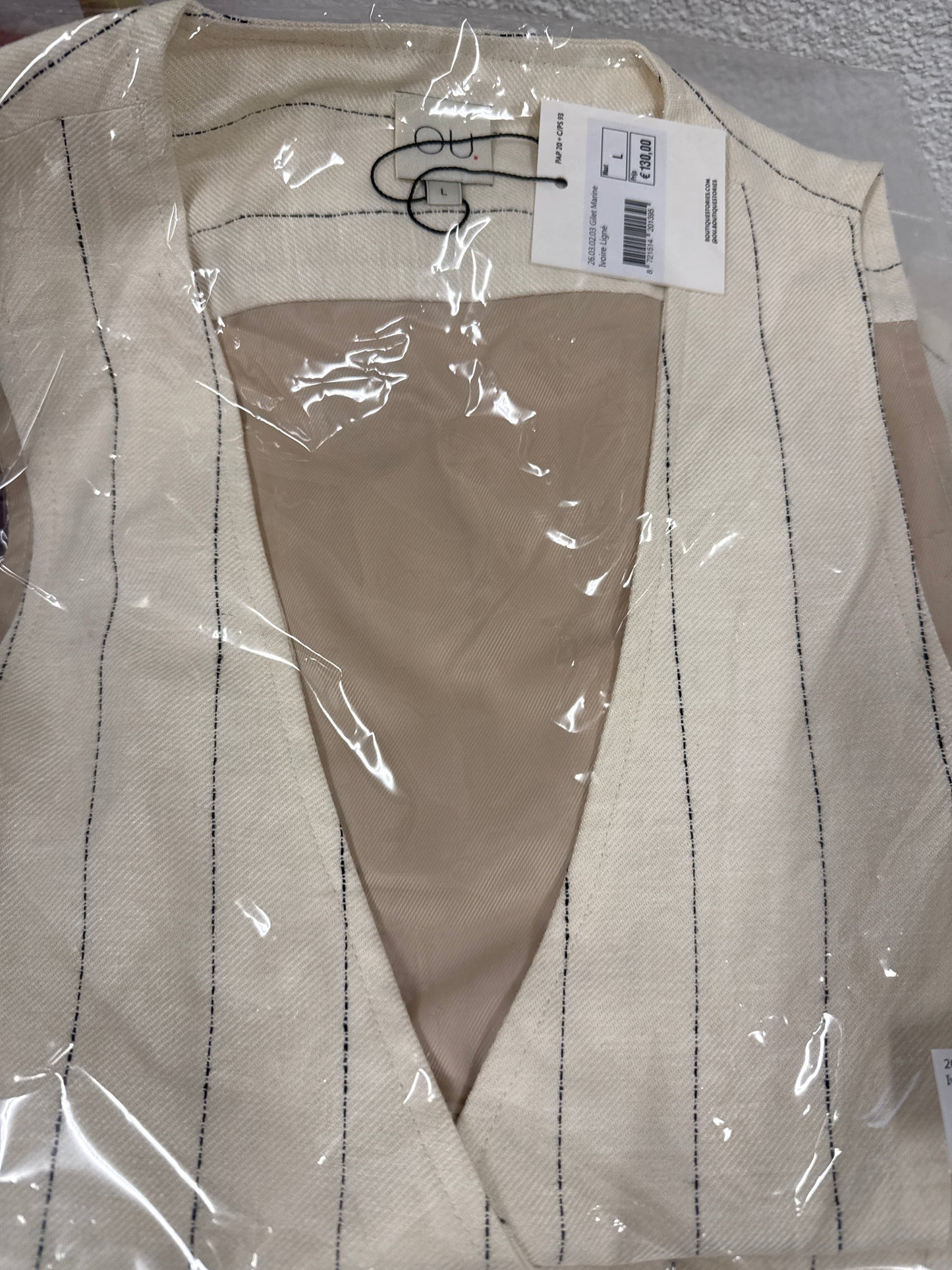 Gilet Marine Ivoire
