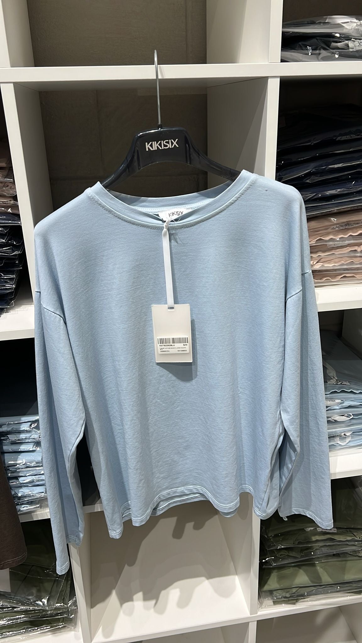 T-Shirt Langarmshirt cotone