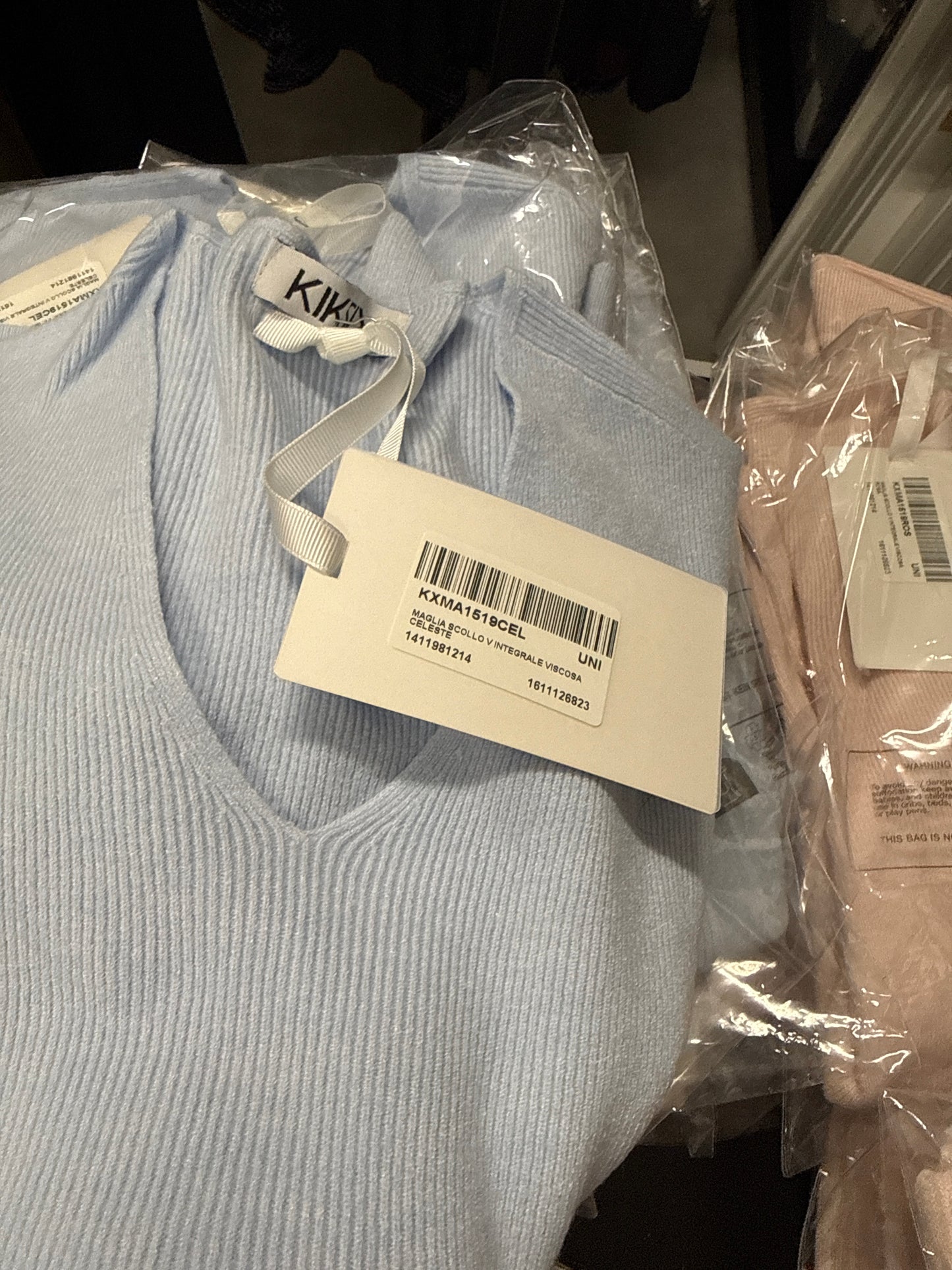 Maglia scollo v integrale
