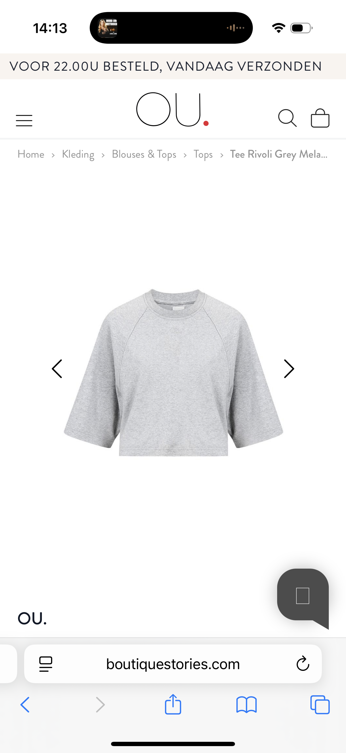Tee Rivoli Grey Melange