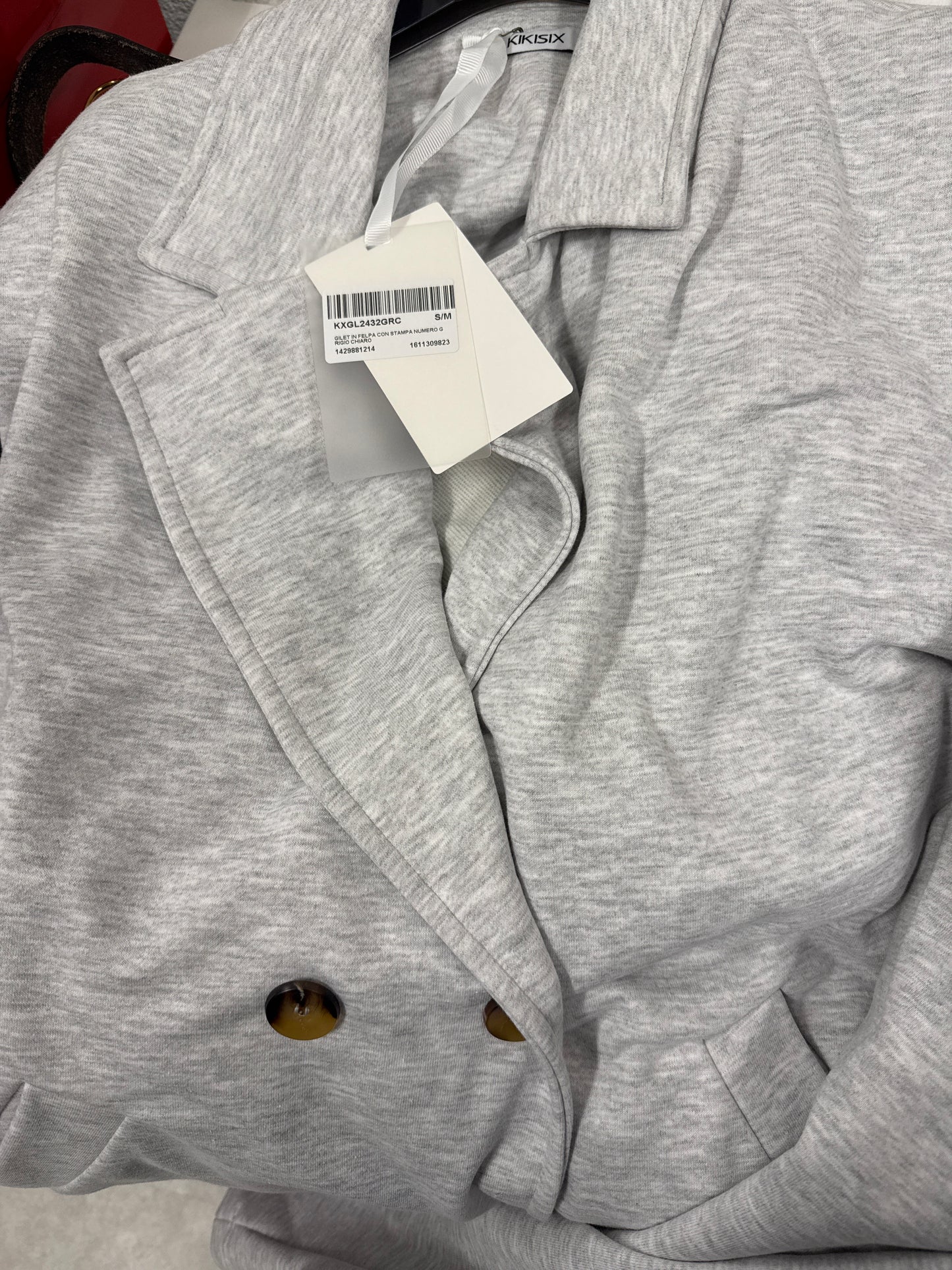 Gilet in felpa con stampa