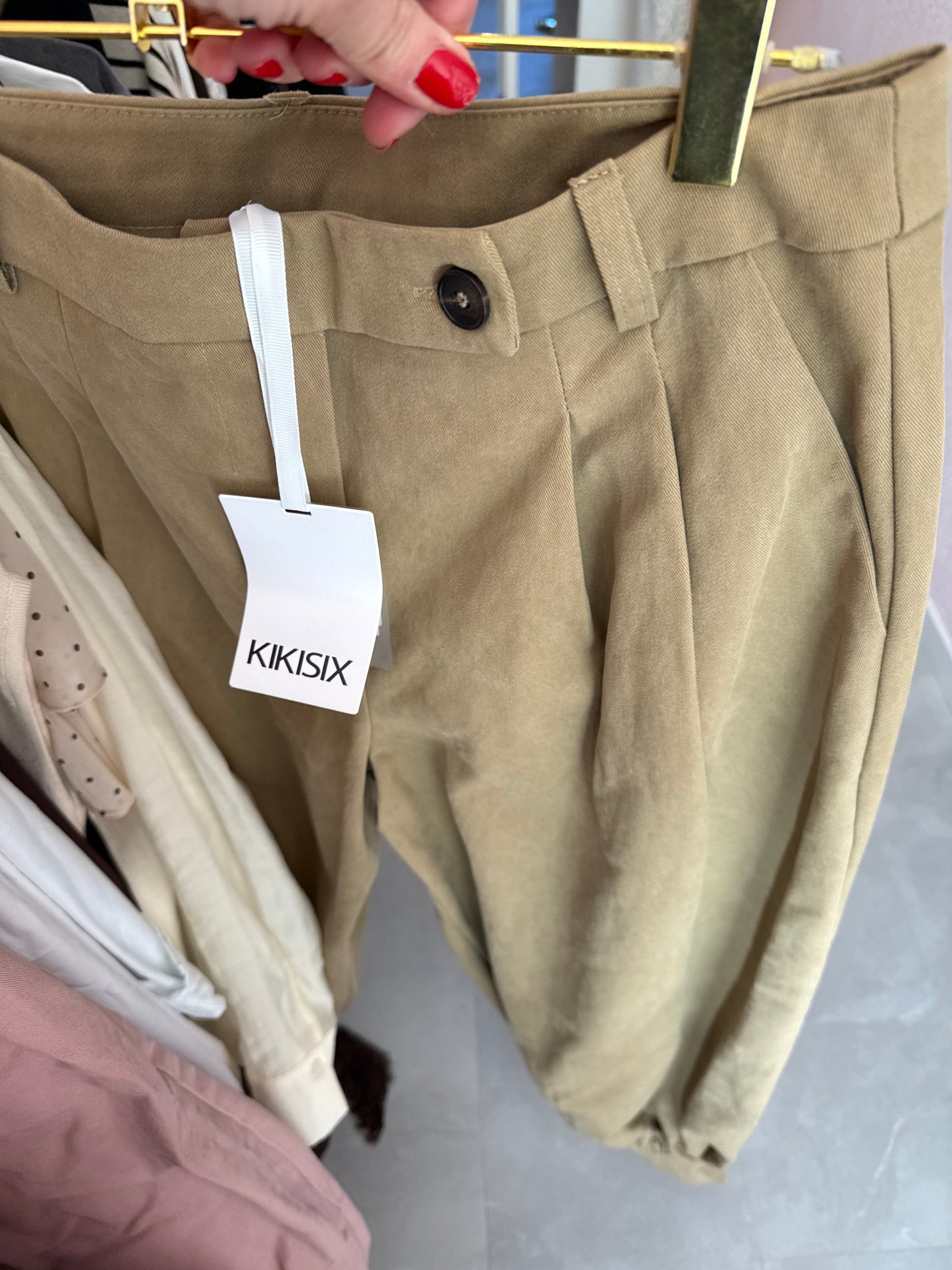 Pantalone in cotone con ripresa - Hose