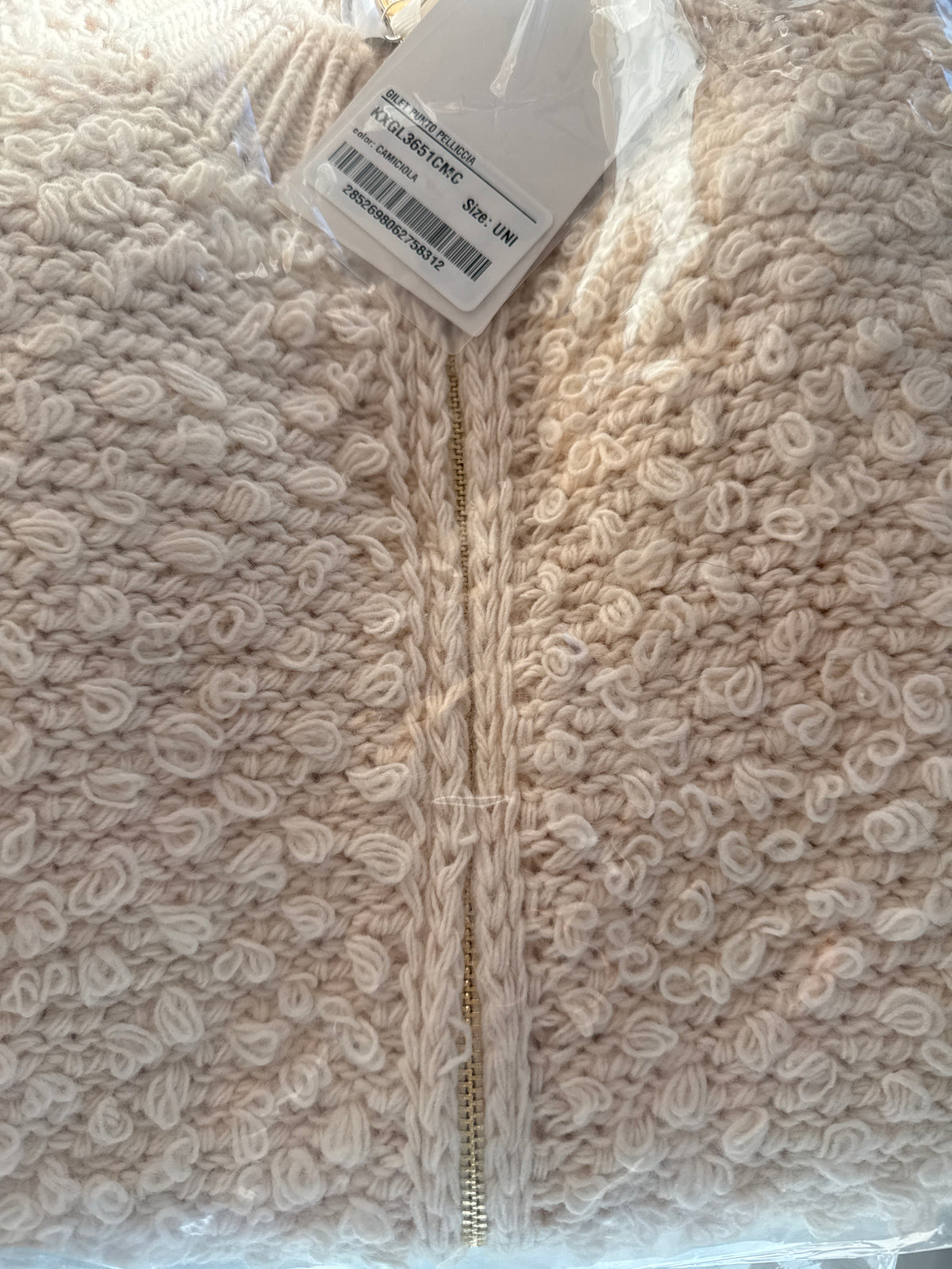 Gilet punto pelliccia
