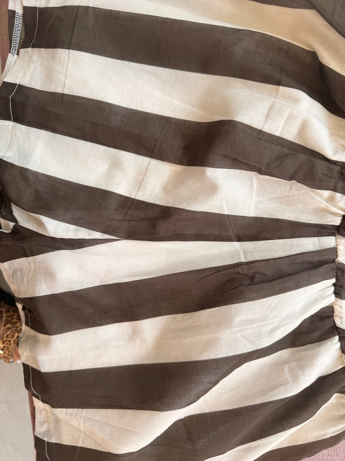 Shorts in mussola rigati