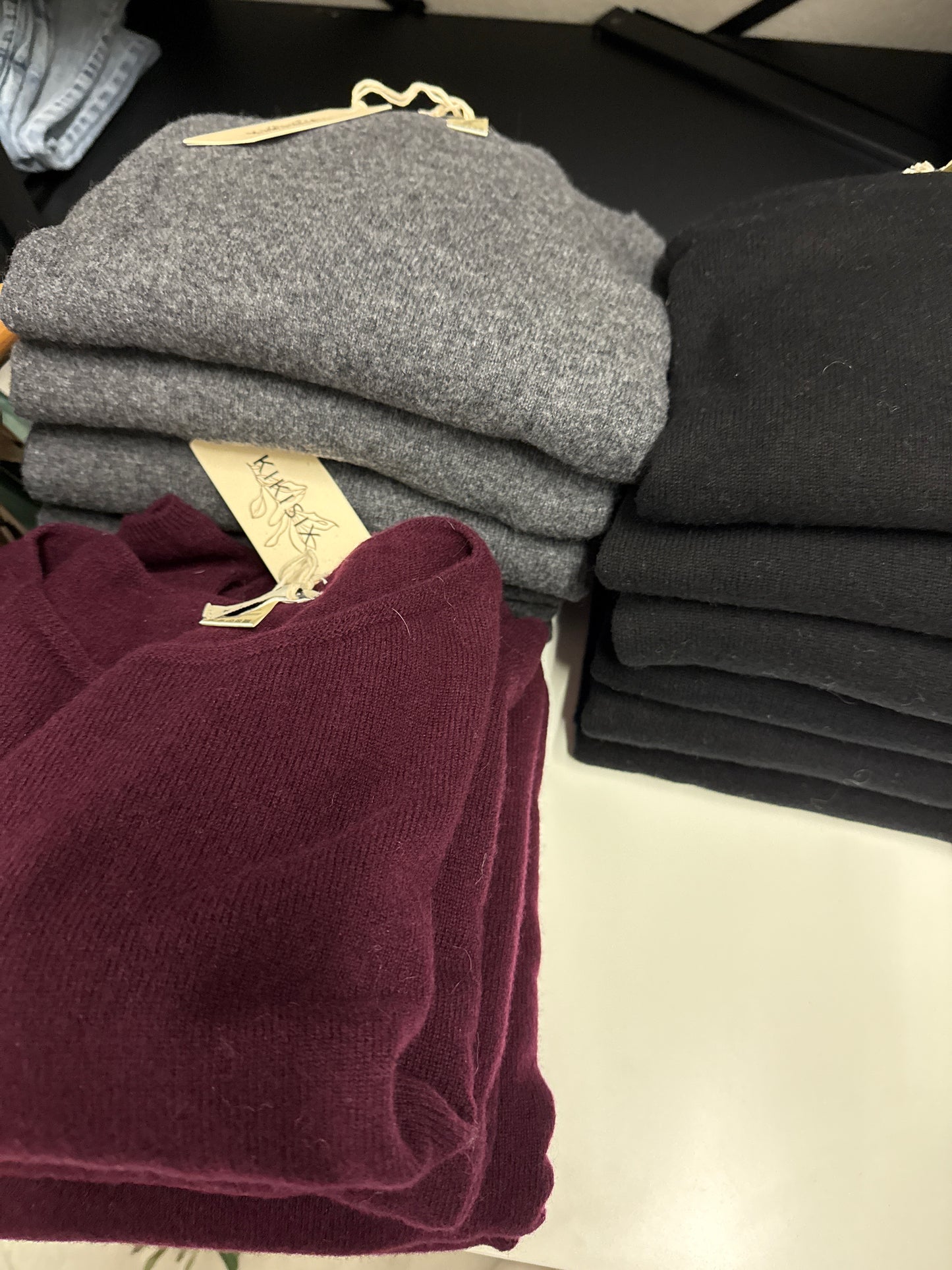 Pullover Kaschmir rundausschnitt