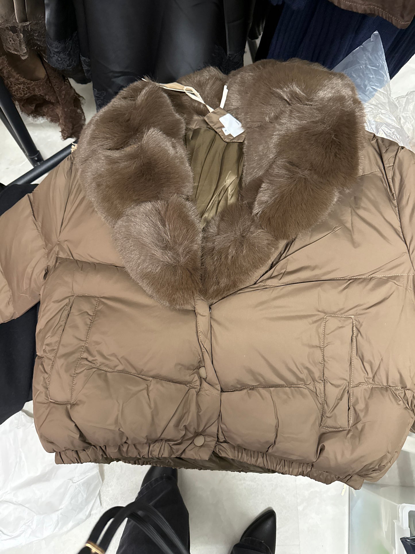 Jacke Bomber mit Fell